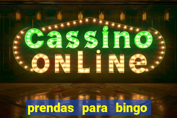 prendas para bingo de natal